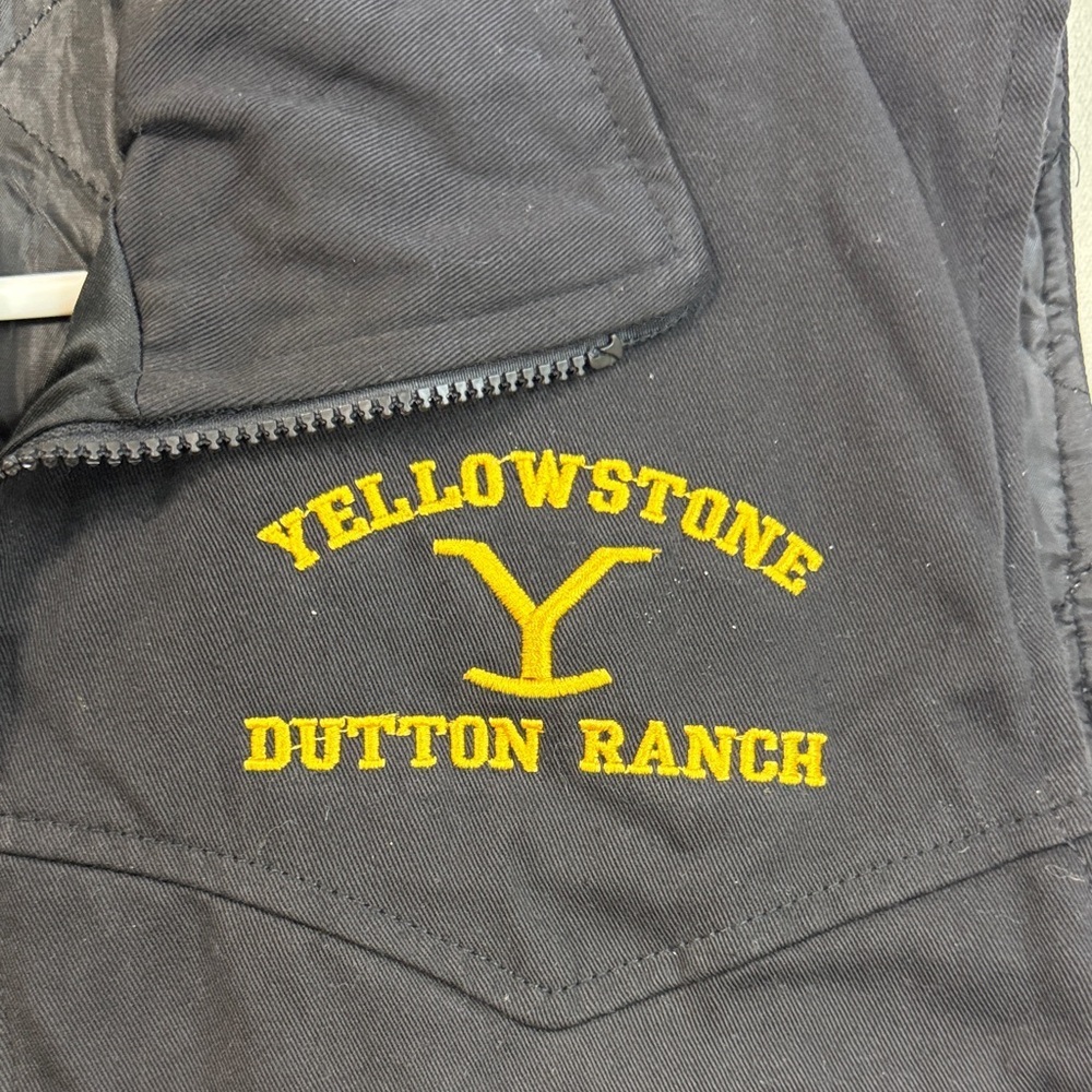 Yellowstone Dutton Ranch Kids Black Vest - Picture 2 of 8